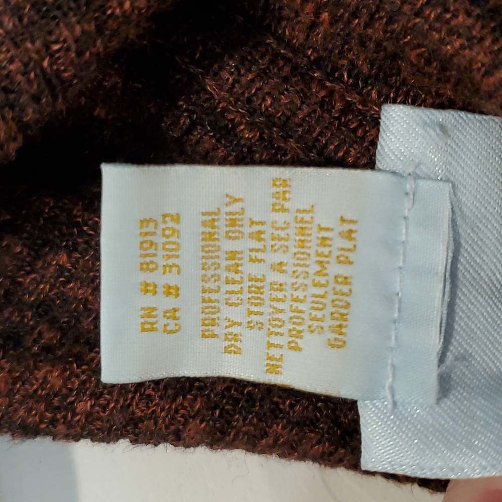 Tracy Reese Wool/Linen Cranberry Black Longline Vest Cardigan Sweater, Med, EUC - Picture 16 of 16